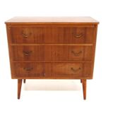Scandinavian mahogany chest of drawers, Sweden, 1950