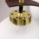 Mid-Century Modern Italian Brass and Opaline Chandelier