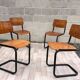 Lot de 4 chaises vintage Arhend Cantilever