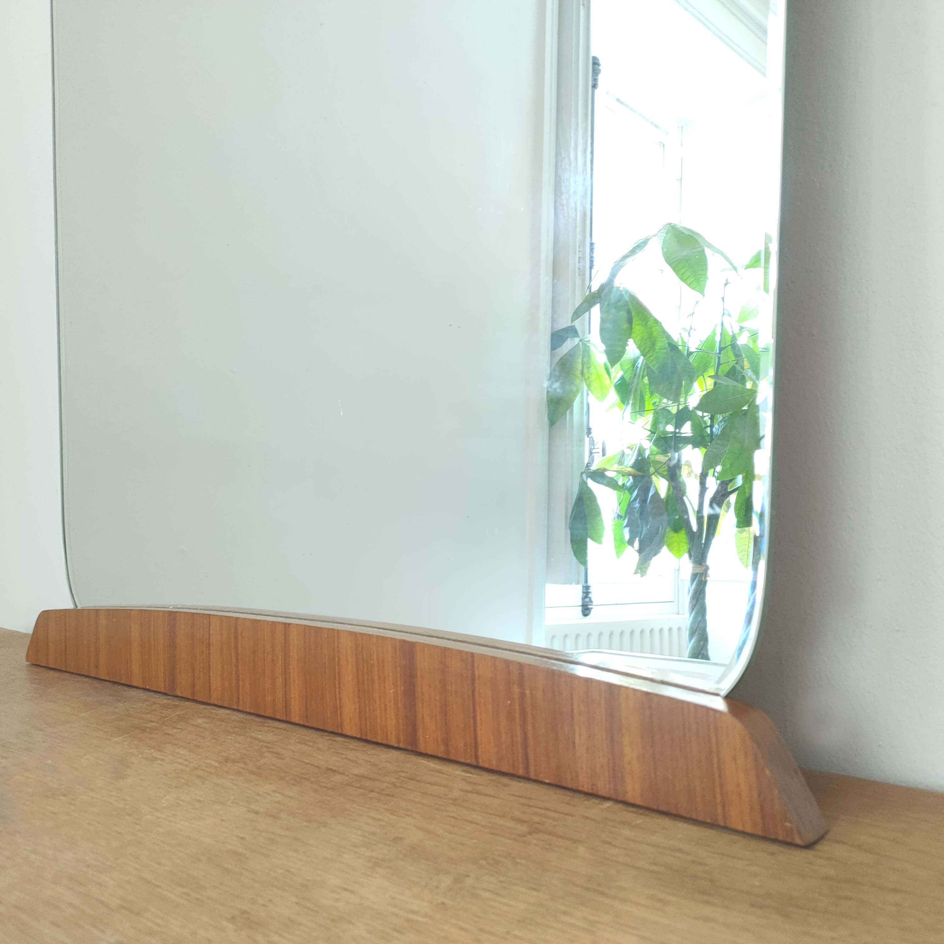 Large Scandinavian bevelled mirror 105cm