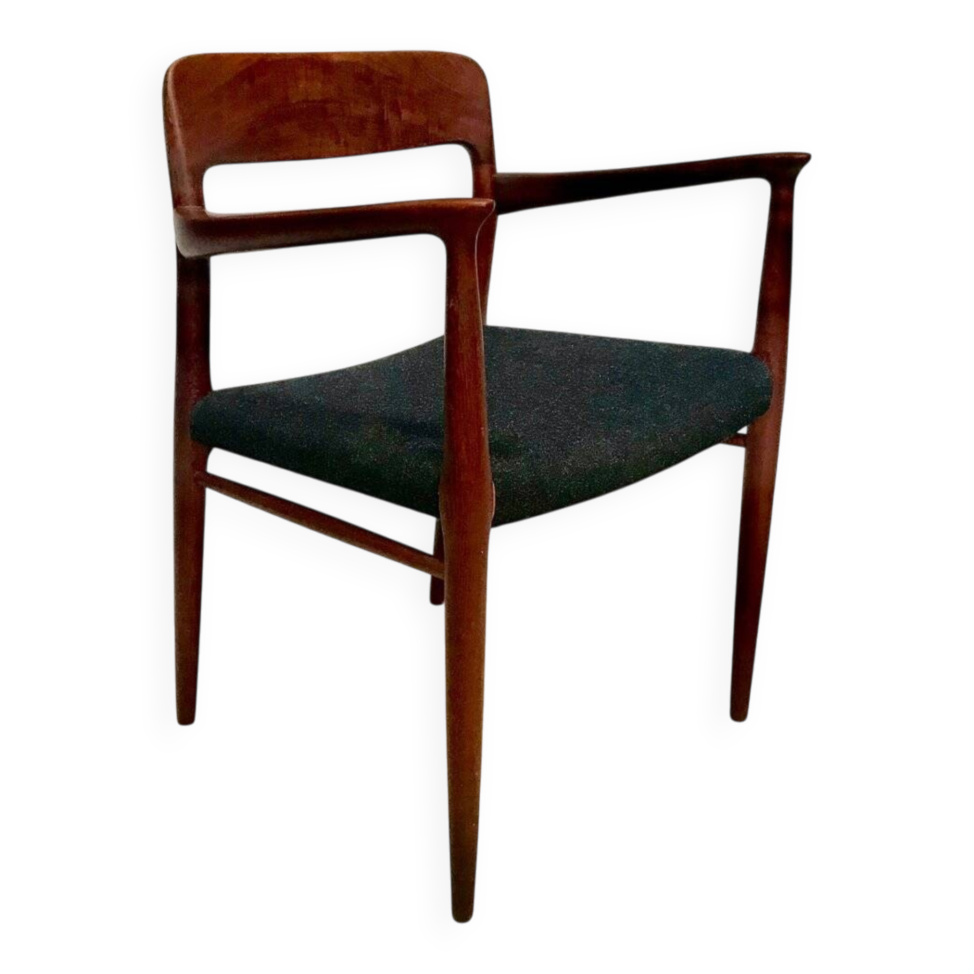 Model 56 Danish teak chair with armrests by Niels O. Møller for J.L. Møllers, 1954