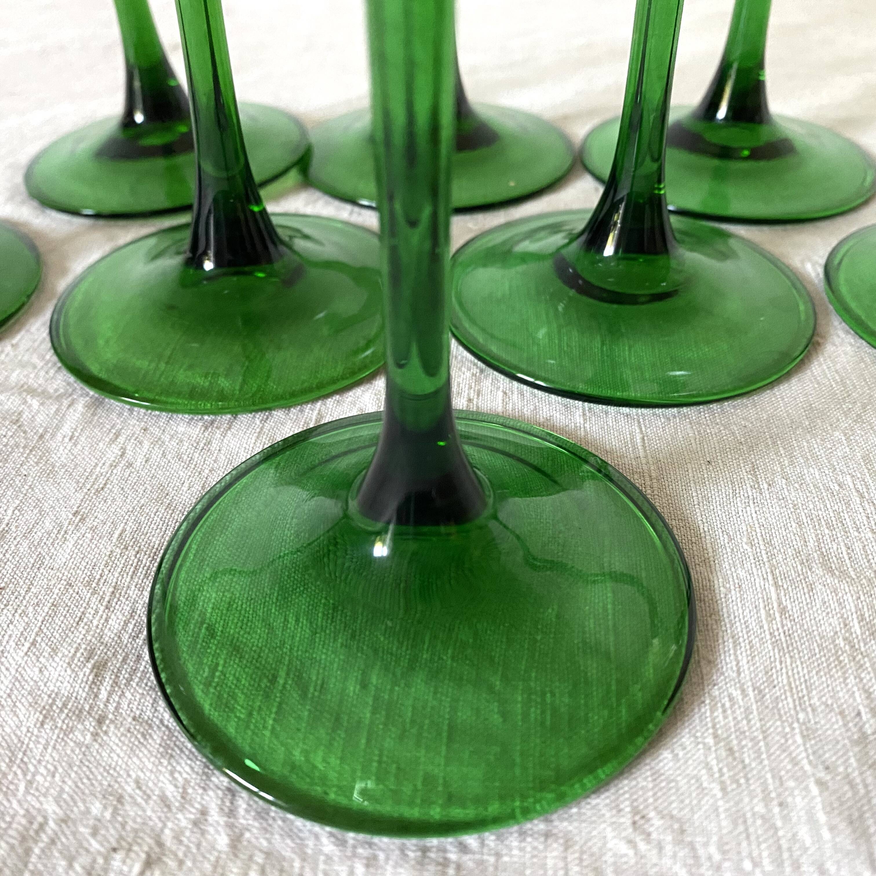 Verres a pieds vintage