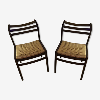 Set de 2 chaises design Niels Otto par J.L mollers année 60