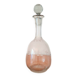 Vintage etched glass carafe