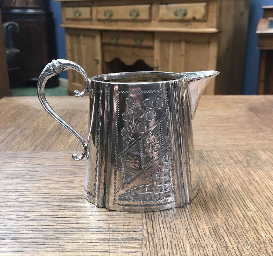 Silver-plated milk jug