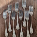 8 Ercuis goldsmith forks