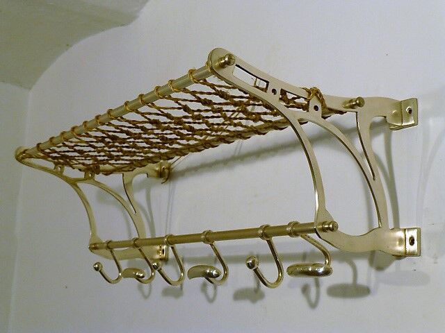 Coat rack brush aluminum 1960