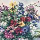Painting painting oil on canvas Oechslin "bouquet de fleurs" vintage