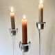 Set of three glass candle holders, Ikea, Blomster, 1999