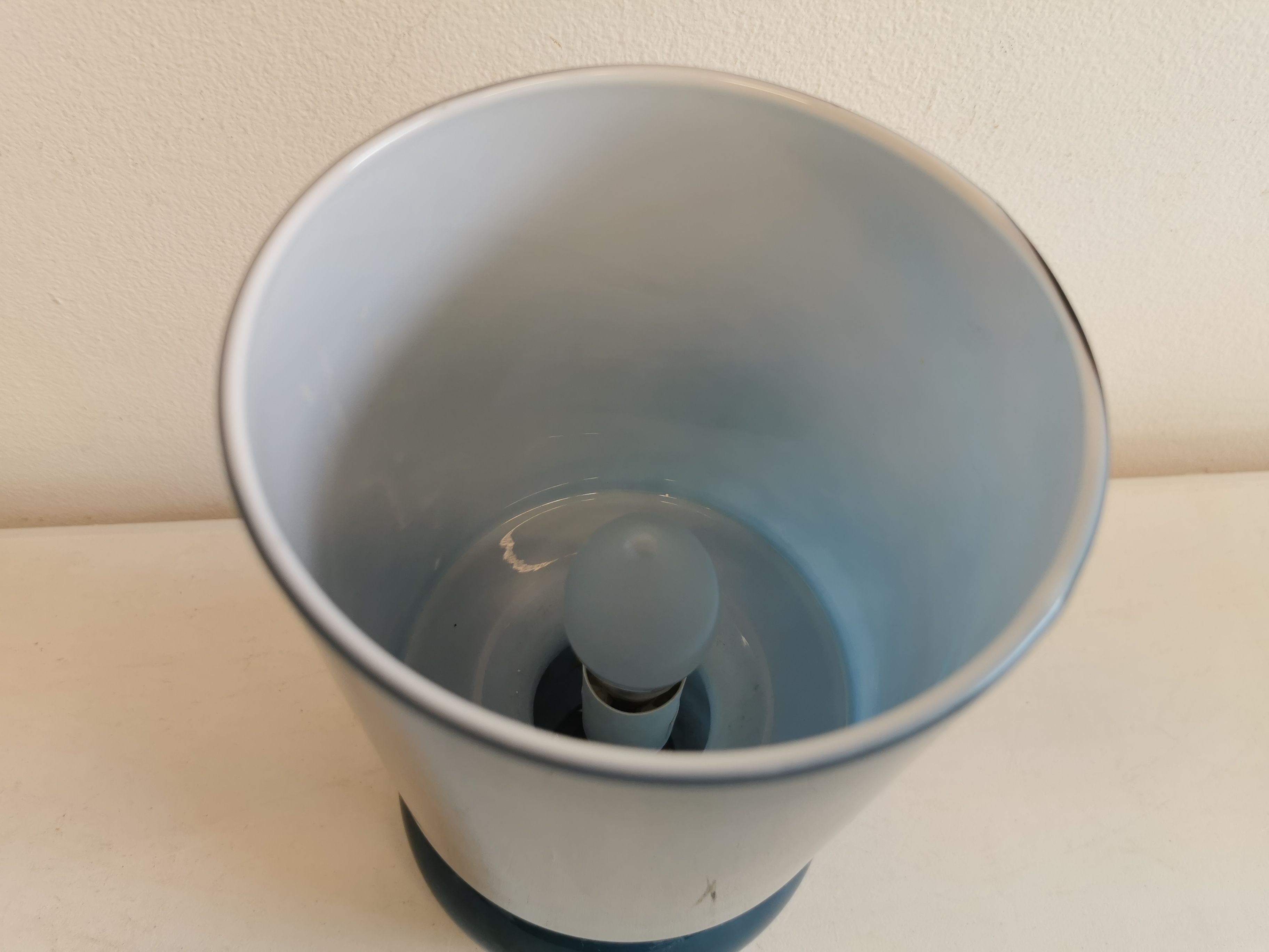 Vintage table lamp from ikea, model lykta, in petrolium blue color, from the late 90s.