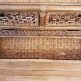 Rattan chest of drawers
