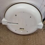 Round tilting mirror with light from 1970 (62cm)