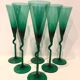 6 flûtes champagne Memphis, 1980