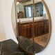 Dressing table with marble and its triptych mirror - Art Deco period