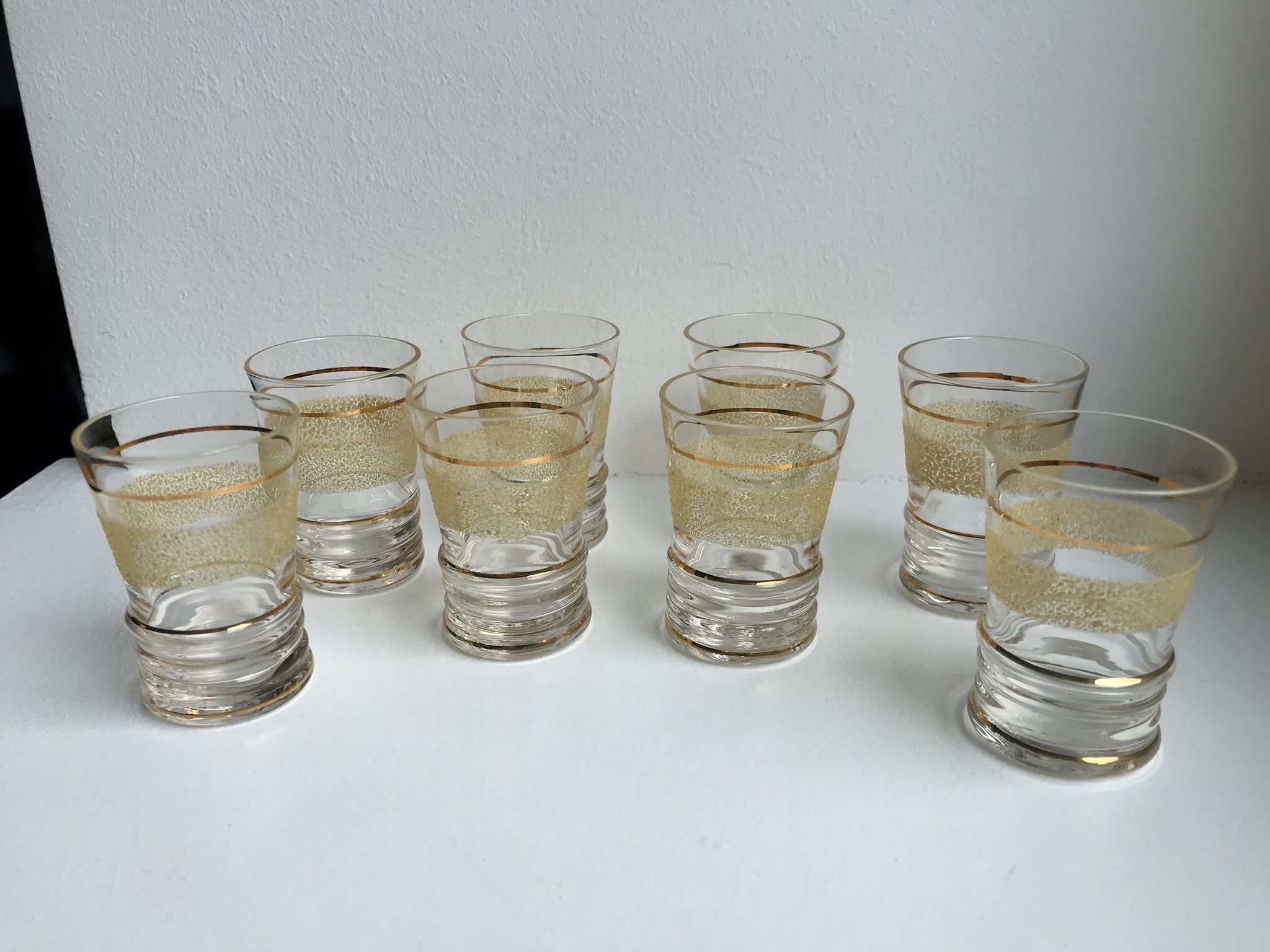 Yellow and golden granite liquor service 50s-60s