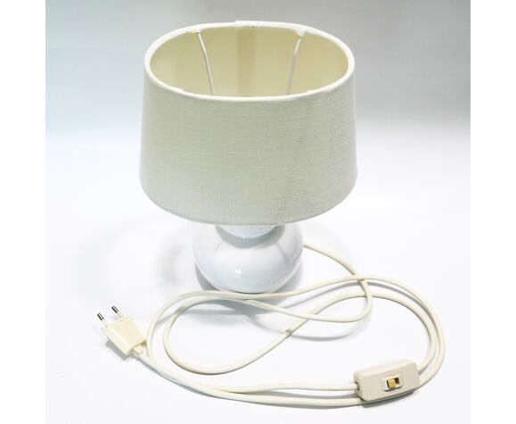 Lampe céramique blanche années 70