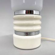 Mid-century Metal & Milk Glass Table Lamp, Italy