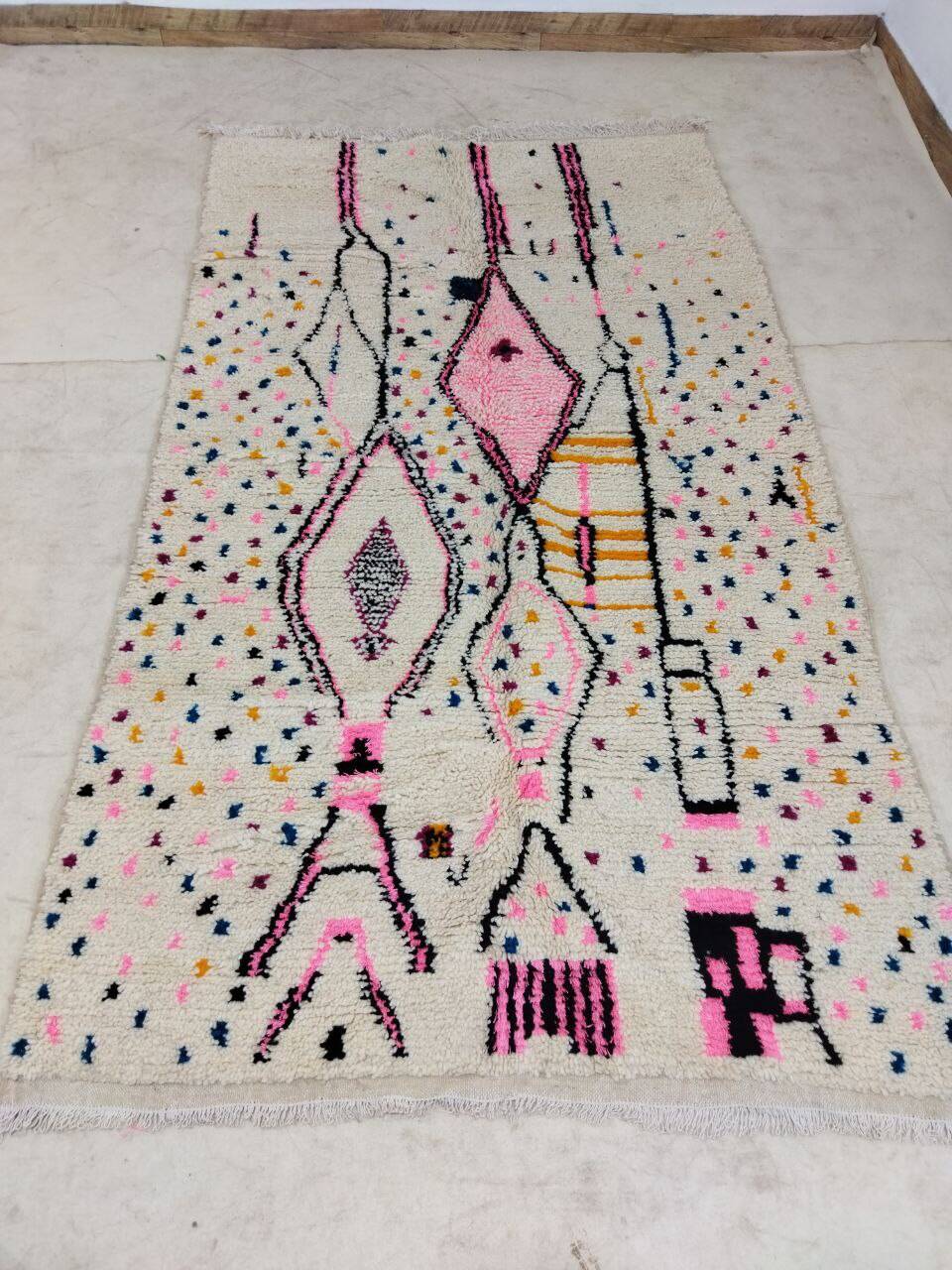 Handmade Moroccan Berber Rug 253 X 145 CM