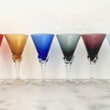 Set of 6 colored alcohol glasses