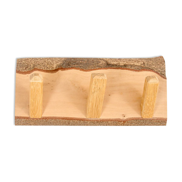 Porte-manteau en bois de laurier et chêne