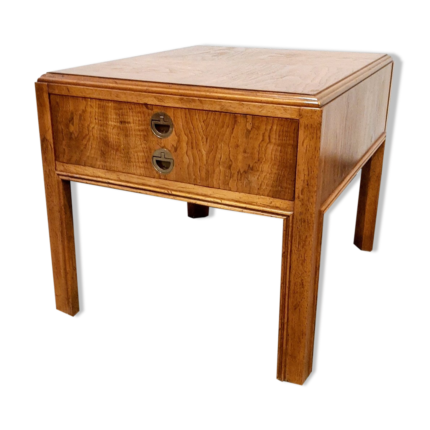 Vintage Drexel walnut bedside table, 1960