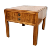 Table de chevet vintage Drexel en noyer, 1960