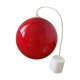 Suspension  année 70 en opaline rouge