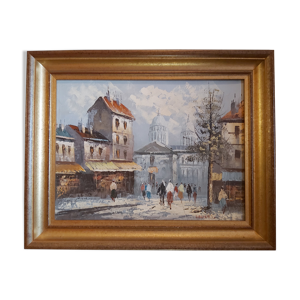 Huile sur toile Paris Montmartre