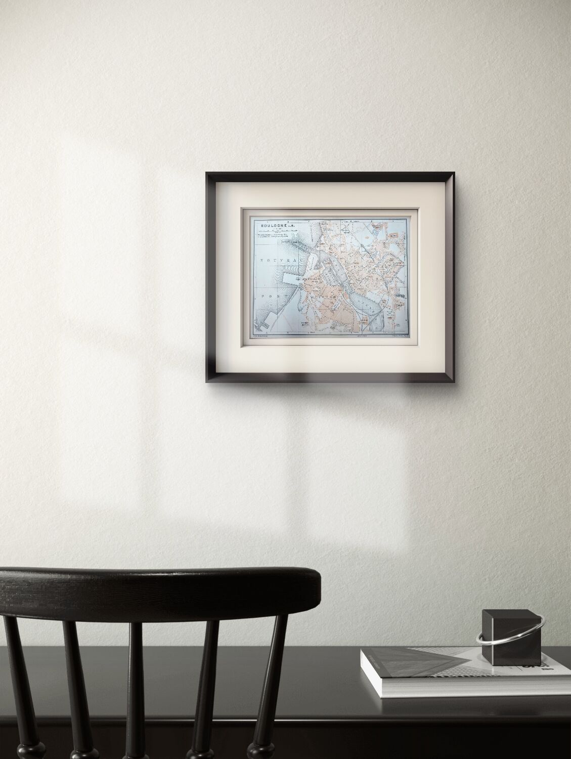 Printed in 1902, Map of Boulogne-sur-Mer, Pas-de-Calais.