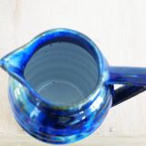 Art deco enameled earthenware pitcher