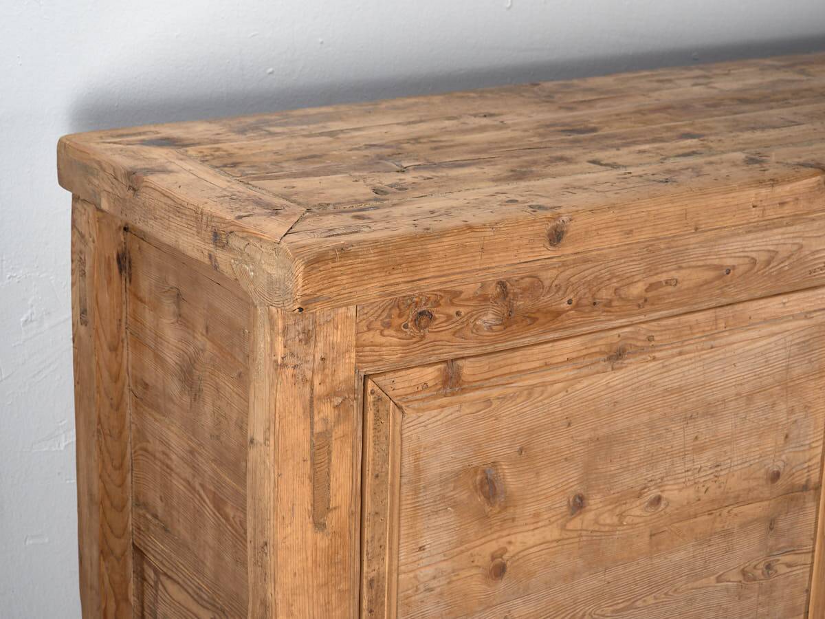 Antique wooden three-door sideboard (circa 1920)