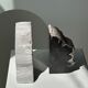 Black petrified wood bookend H17 L17 P6