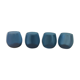Glasses in iridescent blue crystal, set of four