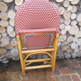 Rotating folding bistro chair
