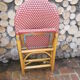 Rotating folding bistro chair