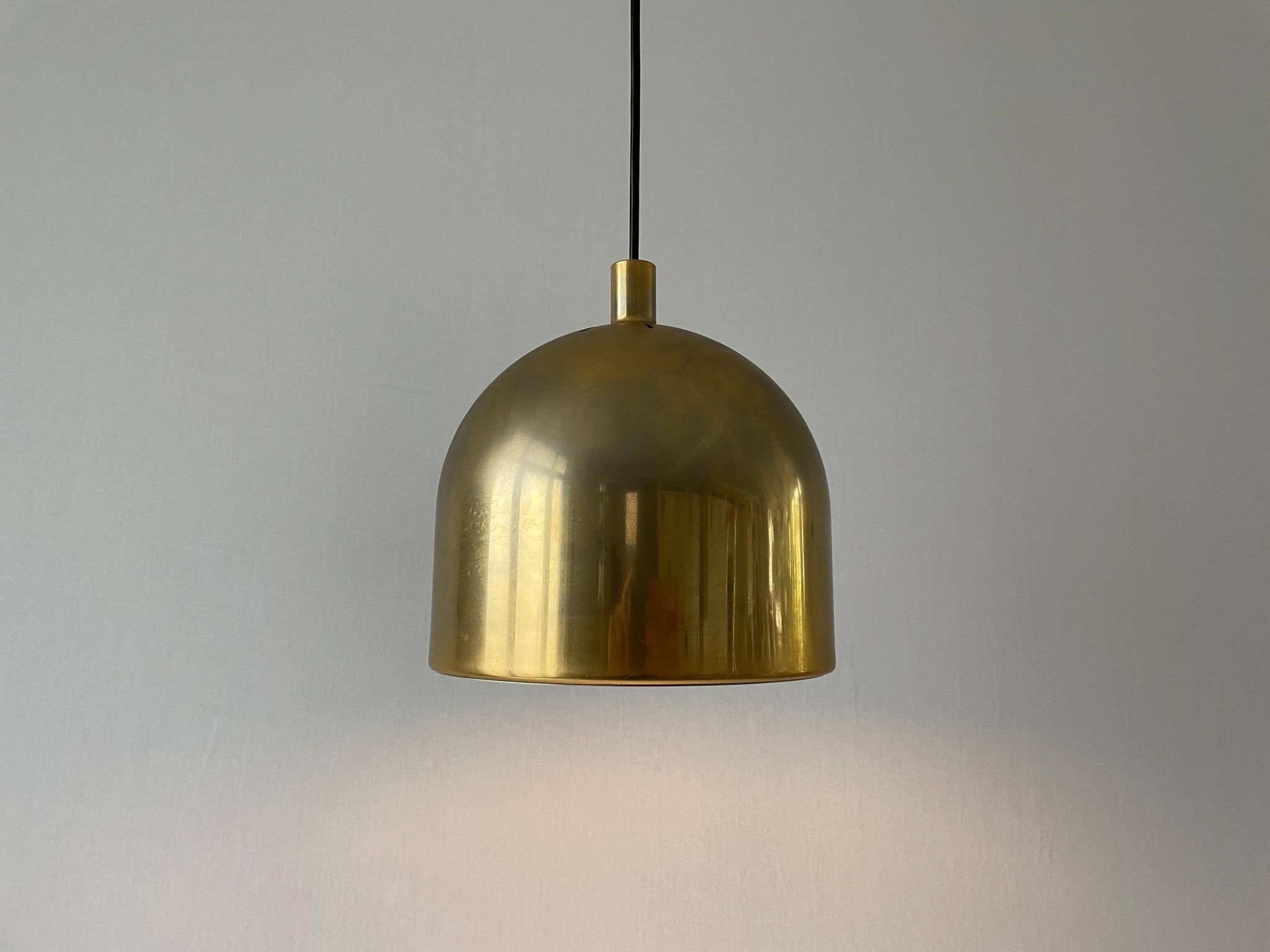 Suspended lamp in gold metal A Space by Staff Leuchten, 1970s, Germany