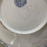 Boulenger blue ironstone salad bowl with Floréal pattern