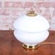 Mid-Century Table Lamp in Brass and Glass, Czech, 1960s