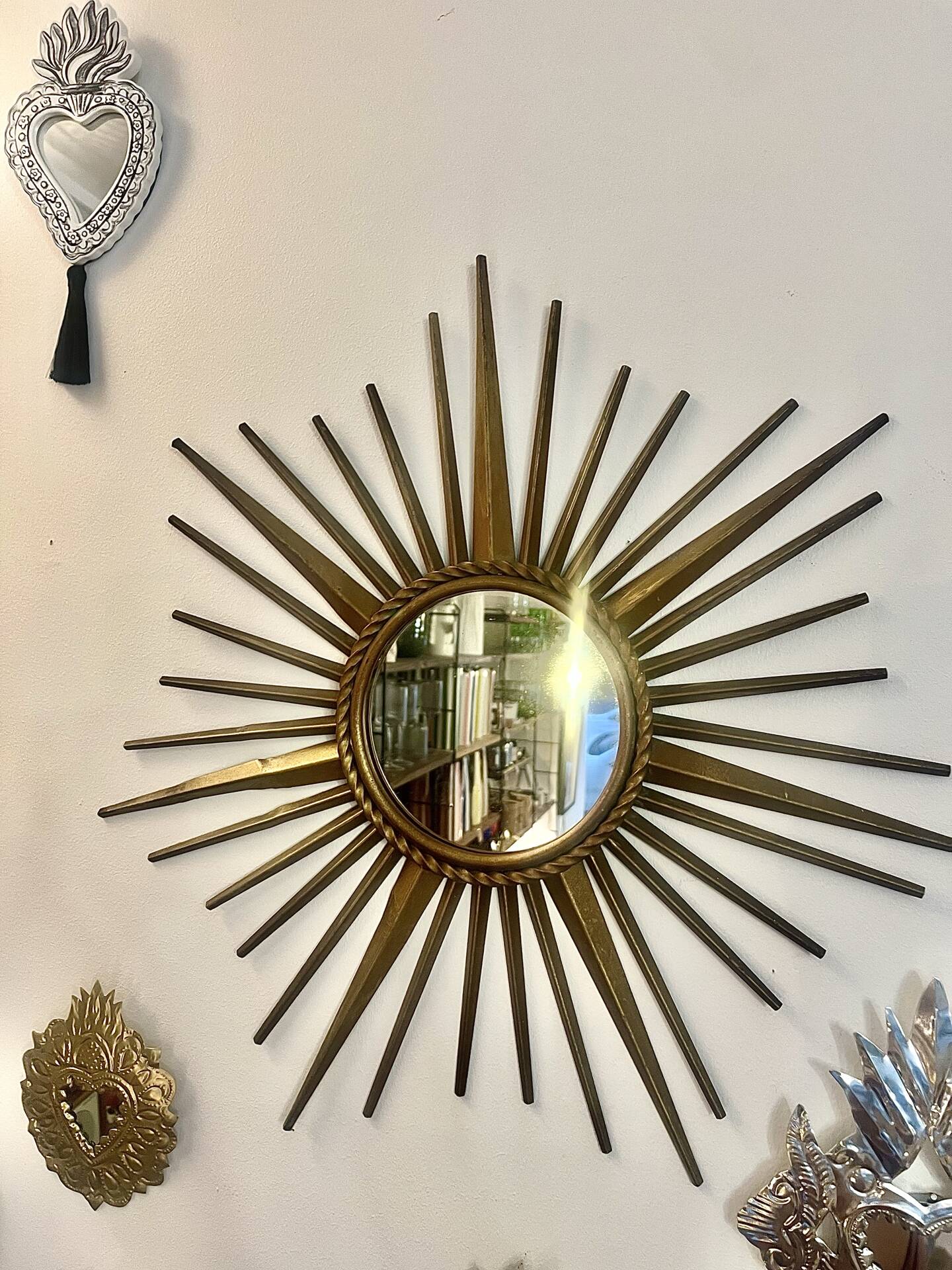 Small sun mirror — Chaty Vallauris France, Vallauris — 1950s