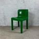 Chaise verte Kartell Modèle 4875 par Carlo Bartoli, années 70