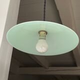 Green opaline water hanging lamp