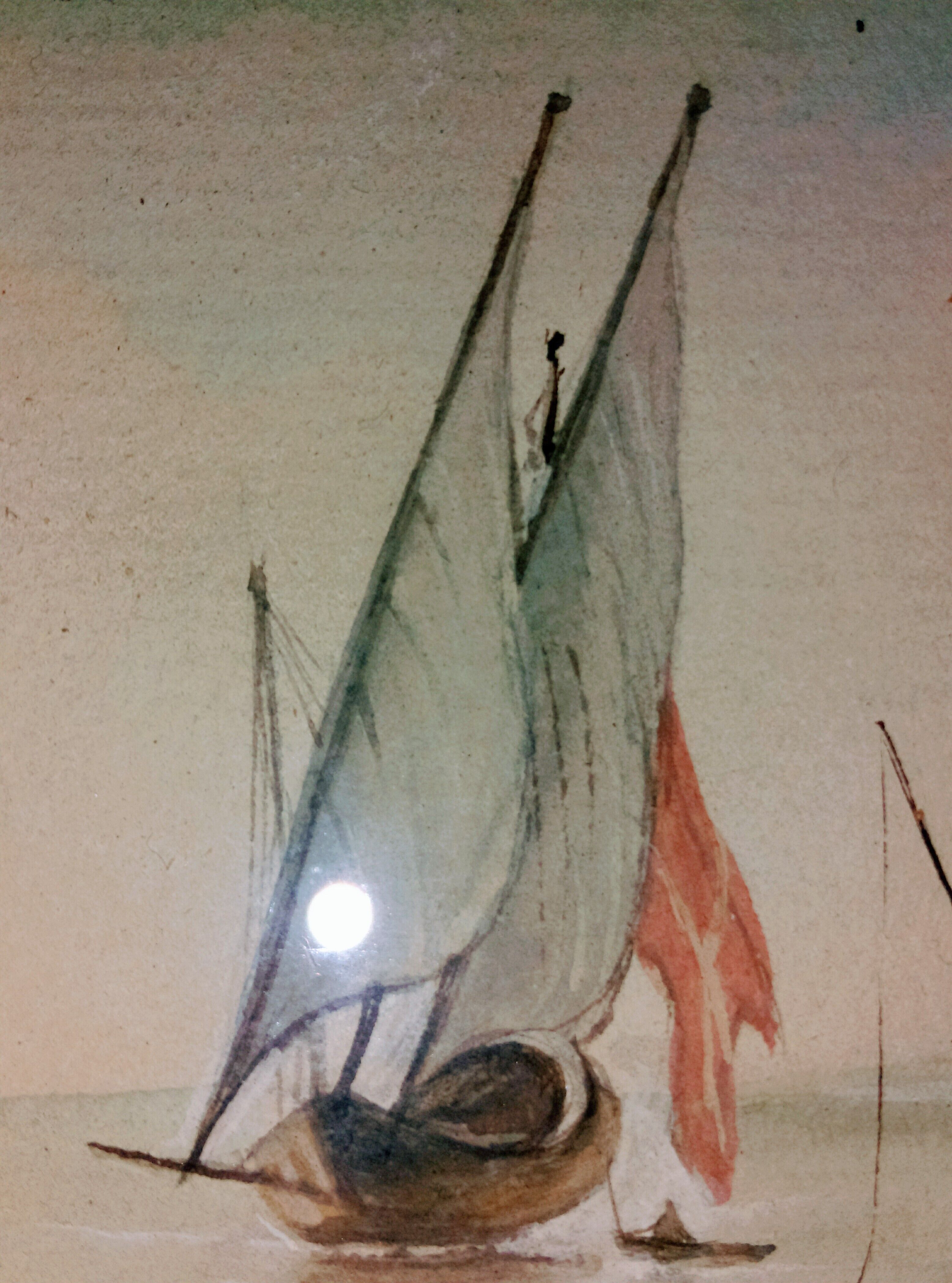 Pair of oval marines signed 19th