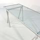 Glass and metal trestle desk by Rodney Kinsman for Bieffeplast, 80