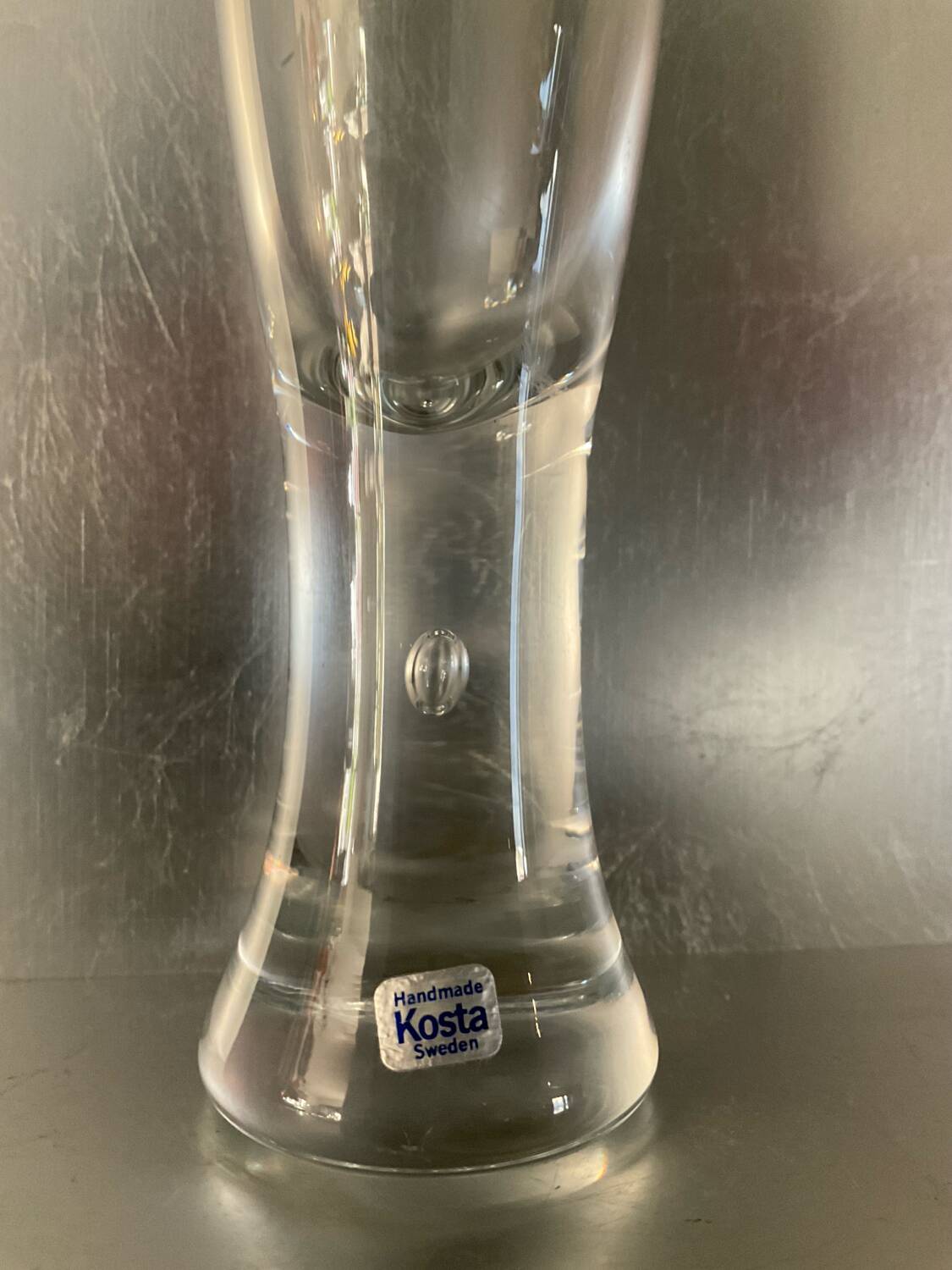 Set of 8 vintage Kosta Boda champagne flute glasses