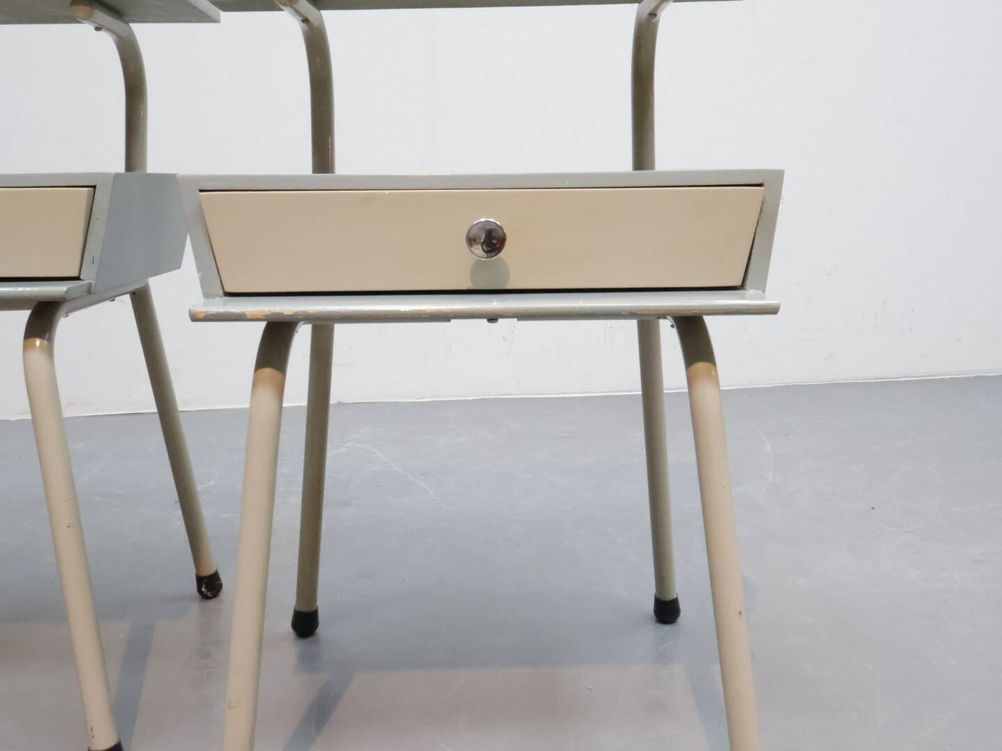 Set vintage nachtkastjes Wim Rietveld voor Auping
