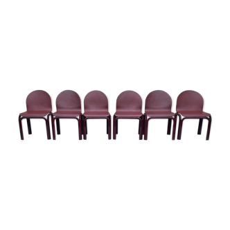6 chairs by Gae Aulenti for Knoll