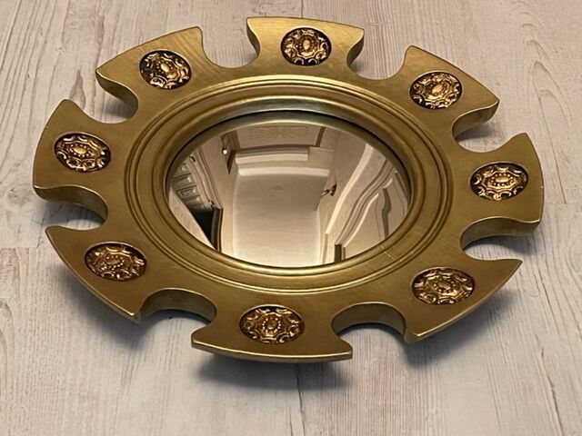 Mirror sun gilded wood 1960