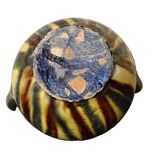 Pichet à eau ou orjol français ancien à glaçure rayée