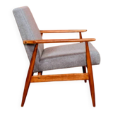 Fauteuil en laine grise, 1960