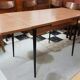 Vintage table formica feet metal extension cords